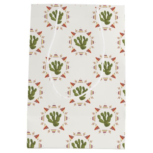 Llamarama Collectie | Cactus Circle Medium Cadeauzakje (Achterkant)