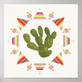 Llamarama Collectie | Cactus Circle Poster (Voorkant)