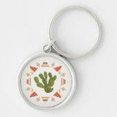 Llamarama Collectie | Cactus Circle Sleutelhanger (Voorkant)