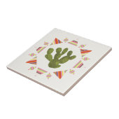 Llamarama Collectie | Cactus Circle Tegeltje (Zijkant)