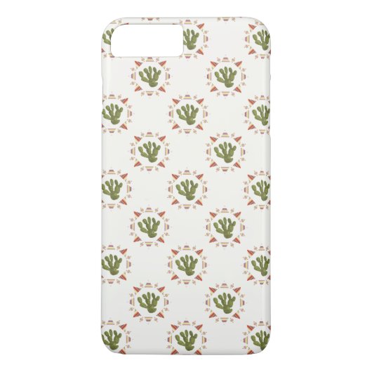 Llamarama Collectie | Cactus Cirkel Case-Mate iPhone Case (Achterkant)