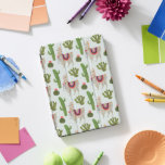 Llamarama Collectie | Cactus & Llama Pattern iPad Pro Cover<br><div class="desc">Geniet van dit nieuwe,  creatieve lamaontwerp op een product of mapparaat om de wereld om je heen te verbeteren en te vergroten. Artiest: Victoria Borges</div>