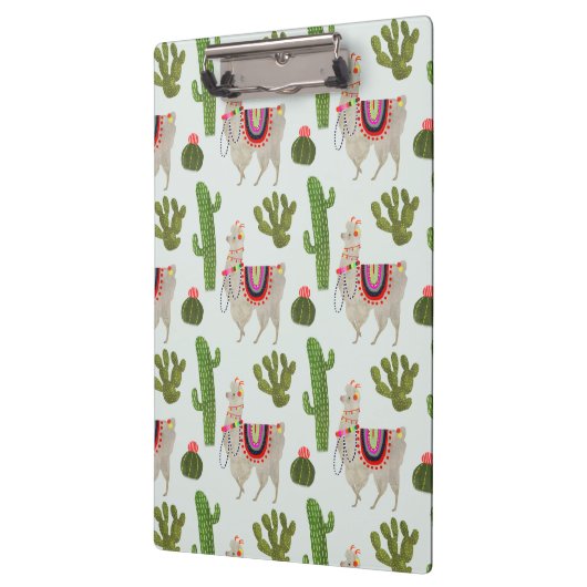 Llamarama Collectie | Cactus & Llama Pattern Klembord (Links)