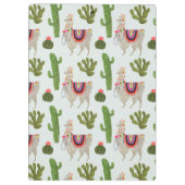 Llamarama Collectie | Cactus & Llama Pattern Klembord (Achterkant)