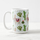 Llamarama Collectie | Cactus & Llama Pattern Koffiemok (Links)