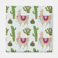 Llamarama Collectie | Cactus & Llama Pattern
