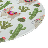 Llamarama Collectie | Cactus & Llama Pattern Snijplank (Hoek)