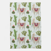 Llamarama Collectie | Cactus & Llama Pattern Theedoek (Verticaal)