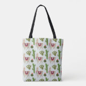 Llamarama Collectie | Cactus & Llama Pattern Tote Bag (Achterkant)