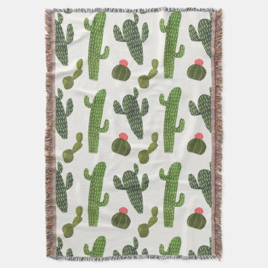 Llamarama Collectie | Cute Cactus Deken (Voorkant Verticaal)