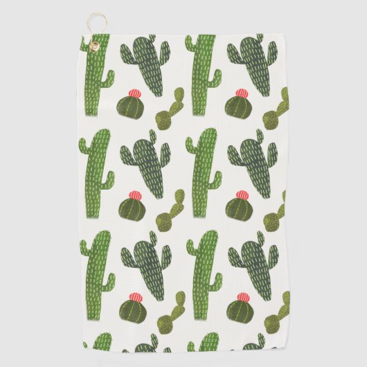 Llamarama Collectie | Cute Cactus Golfhanddoek (Voorkant)