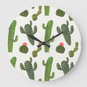 Llamarama Collectie   Cute Cactus Grote Klok