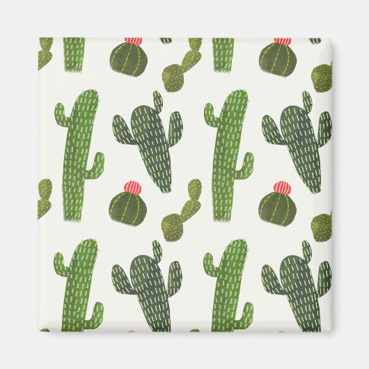 Llamarama Collectie | Cute Cactus Magneet (Voorkant)