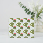 Llamarama Collectie | Cute Cactus Pattern Briefkaart (Staand voorkant)