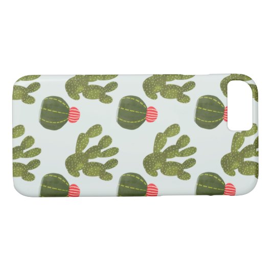 Llamarama Collectie | Cute Cactus Pattern Case-Mate iPhone Case (Achterkant (Horizontaal))