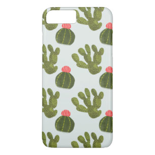 Llamarama Collectie   Cute Cactus Pattern iPhone 8/7 Plus Hoesje