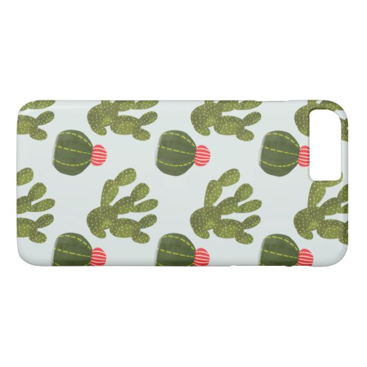 Llamarama Collectie | Cute Cactus Pattern Case-Mate iPhone Case (Achterkant (Horizontaal))