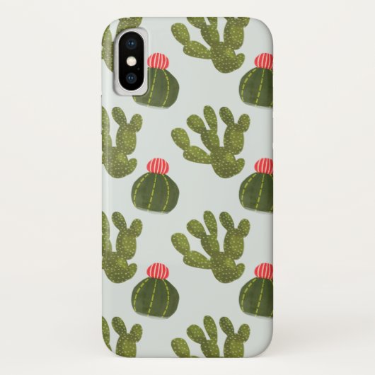 Llamarama Collectie | Cute Cactus Pattern Case-Mate iPhone Case (Achterkant)