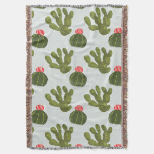 Llamarama Collectie   Cute Cactus Pattern Deken