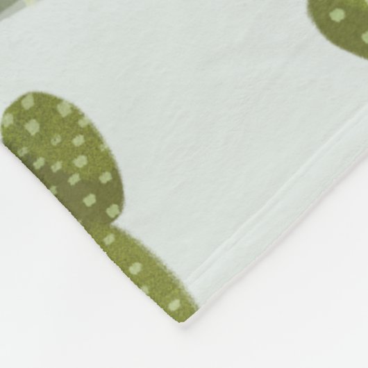 Llamarama Collectie | Cute Cactus Pattern Fleece Deken (Hoek)