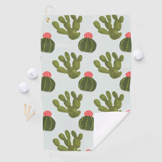 Llamarama Collectie | Cute Cactus Pattern Golfhanddoek (Insitu)