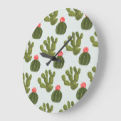 Llamarama Collectie | Cute Cactus Pattern Grote Klok (Hoek)