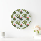 Llamarama Collectie | Cute Cactus Pattern Grote Klok (Huis)