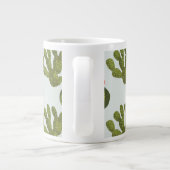 Llamarama Collectie | Cute Cactus Pattern Grote Koffiekop (Achterkant)