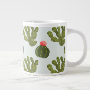 Llamarama Collectie   Cute Cactus Pattern Grote Koffiekop