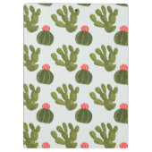 Llamarama Collectie | Cute Cactus Pattern Klembord (Achterkant)