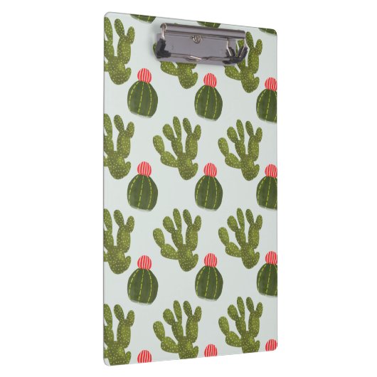 Llamarama Collectie | Cute Cactus Pattern Klembord (Rechts)