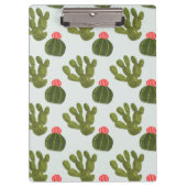 Llamarama Collectie | Cute Cactus Pattern Klembord (Voorkant)