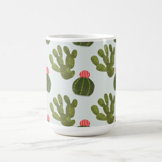 Llamarama Collectie | Cute Cactus Pattern Koffiemok (Center)