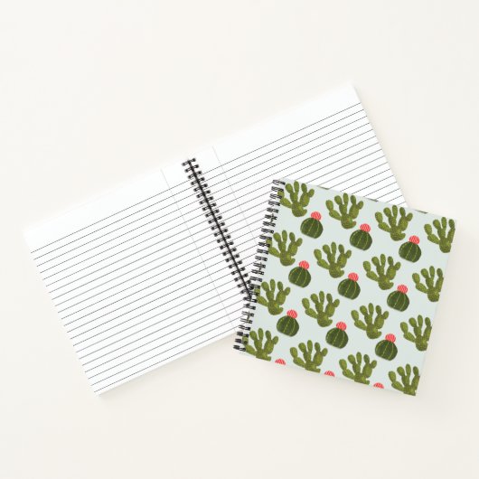 Llamarama Collectie | Cute Cactus Pattern Notitieboek (Binnen)