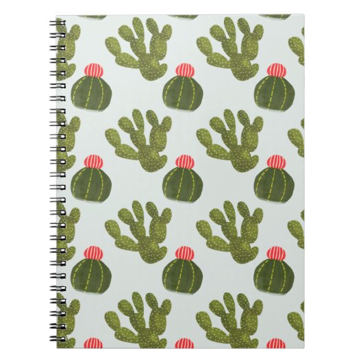 Llamarama Collectie | Cute Cactus Pattern Notitieboek (Voorkant)