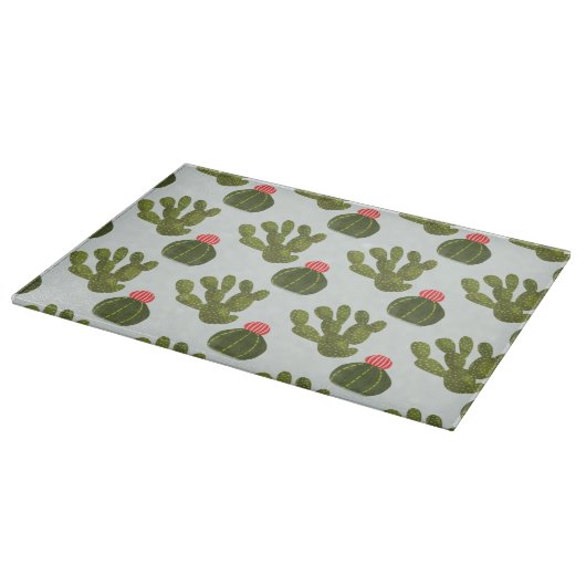 Llamarama Collectie | Cute Cactus Pattern Snijplank (Hoek)