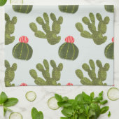 Llamarama Collectie | Cute Cactus Pattern Theedoek (Gevouwen)