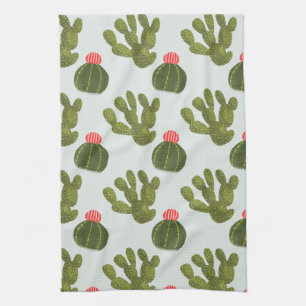 Llamarama Collectie   Cute Cactus Pattern Theedoek