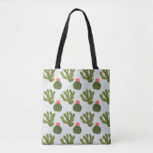 Llamarama Collectie | Cute Cactus Pattern Tote Bag (Voorkant)