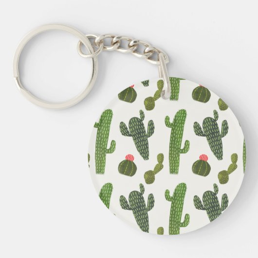 Llamarama Collectie | Cute Cactus Sleutelhanger (Voorkant)