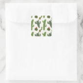 Llamarama Collectie | Cute Cactus Vierkante Sticker (Tas)