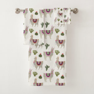 Llamarama Collectie   Cute Lllamas Bad Handdoek