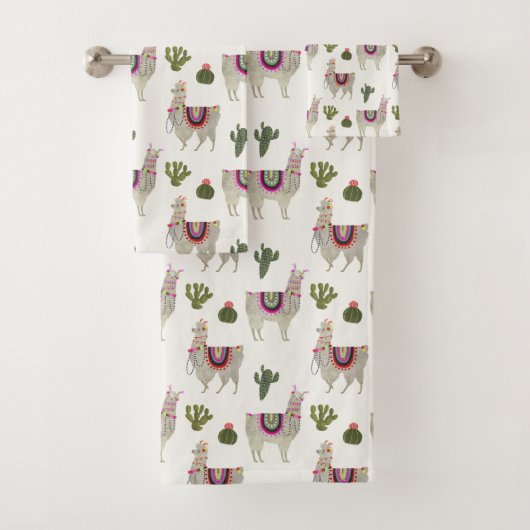 Llamarama Collectie | Cute Lllamas Bad Handdoek (Insitu)