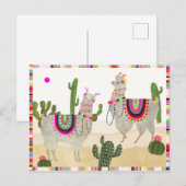 Llamarama Collectie | Cute Lllamas Briefkaart (Voorkant / Achterkant)
