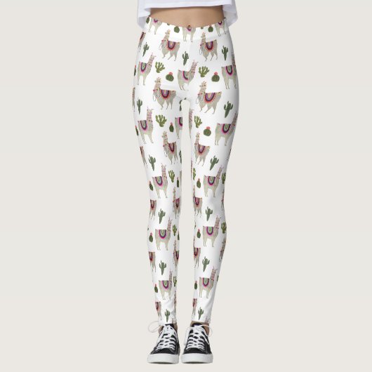 Llamarama Collectie | Cute Lllamas Leggings (Voorkant)