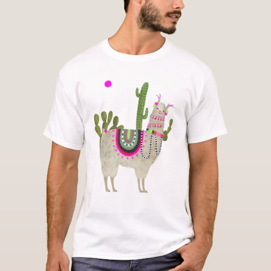 Llamarama Collectie | Cute Lllamas T-shirt (Voorkant)