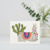 Llamarama Collectie | Glimllama Briefkaart (Staand voorkant)