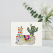 Llamarama Collectie | Glimllama Briefkaart (Staand voorkant)