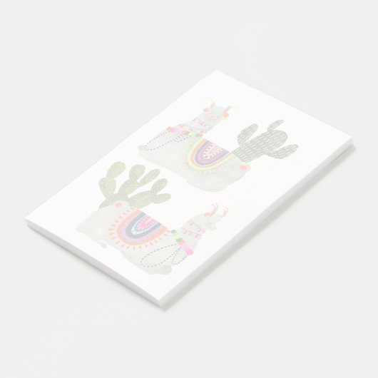 Llamarama Collectie | Glimllama Post-it® Notes (Schuin)