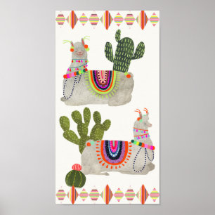 Llamarama Collectie   Glimllama Poster